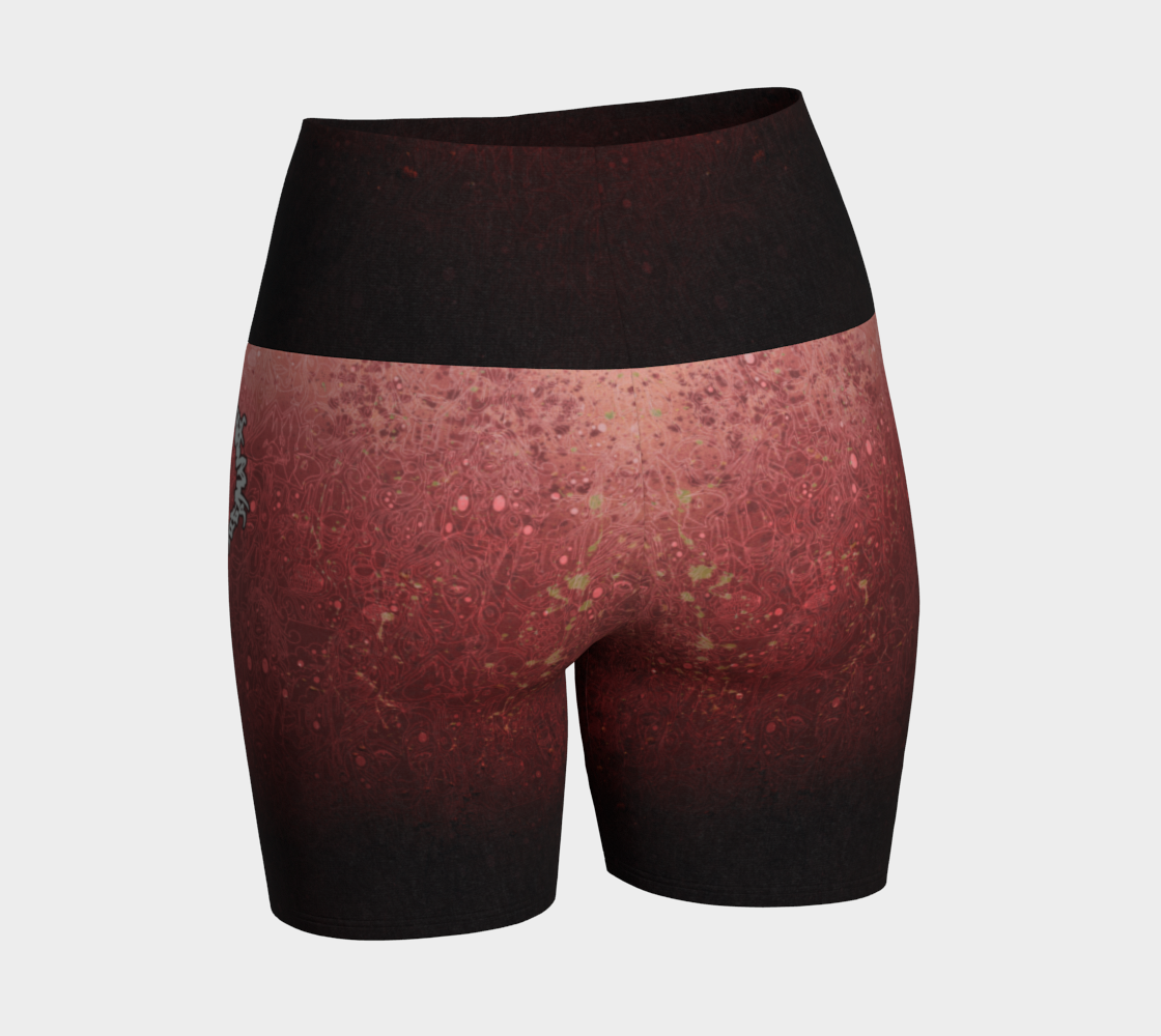 The Scene | AOP YogaShorts | Tomato Cream