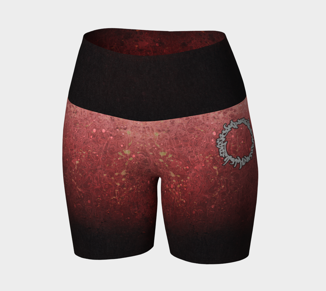 The Scene | AOP YogaShorts | Tomato Cream