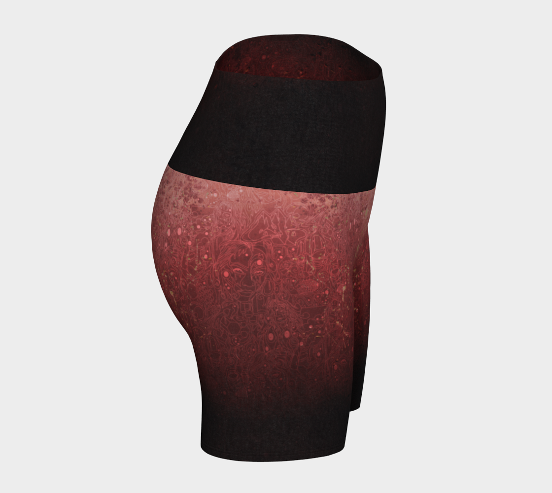 The Scene | AOP YogaShorts | Tomato Cream