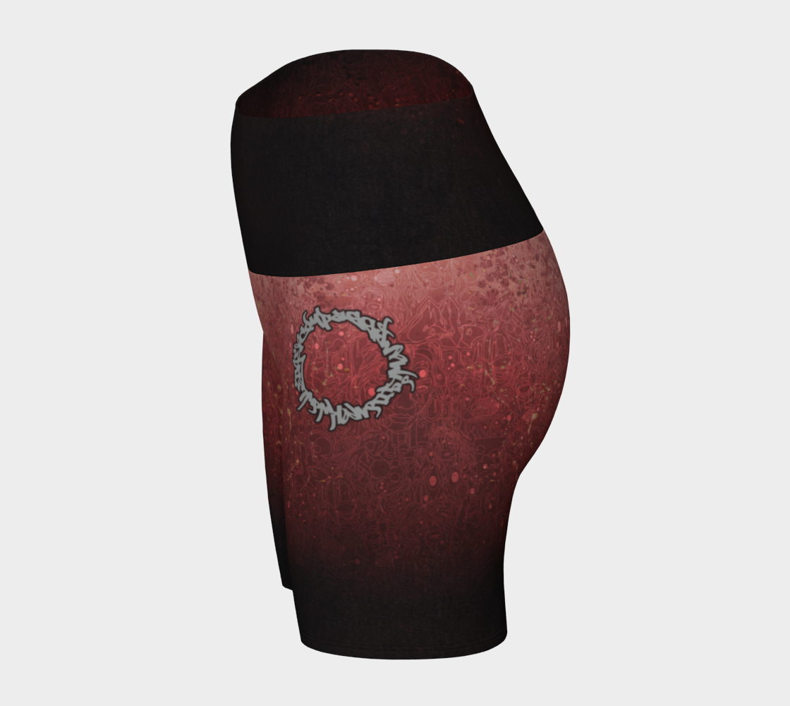 The Scene | AOP YogaShorts | Tomato Cream