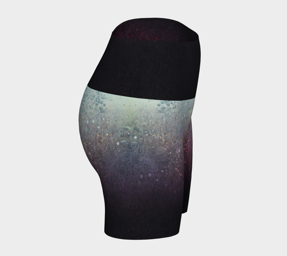 The Scene | AOP YogaShorts | Lavender Sky