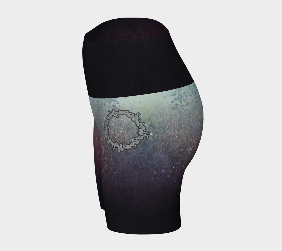 The Scene | AOP YogaShorts | Lavender Sky