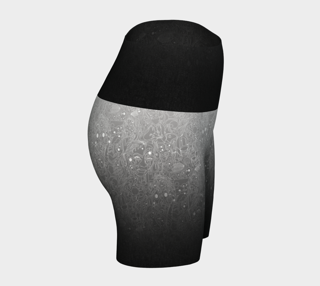 The Scene | AOP YogaShorts | Gray-Dient