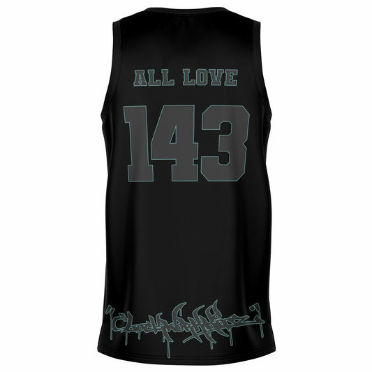 All Love | Basketball Jersey | Tan Cyan