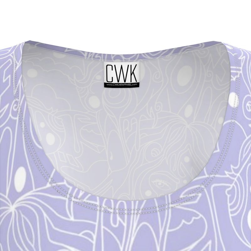 The Scene AOP Tunic T Shirt Dress - Cotton Candy