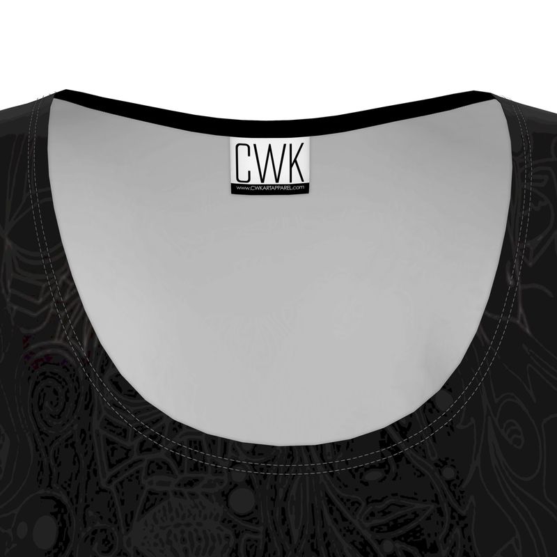 The Scene AOP Tunic T Shirt Dress - Iodine Green