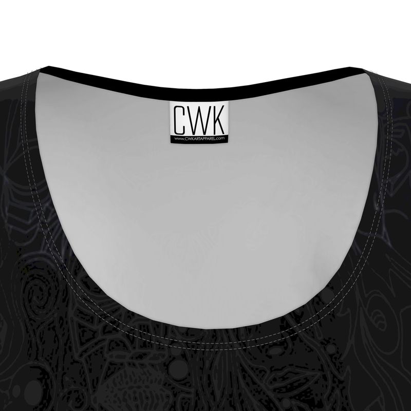 The Scene AOP Tunic T Shirt Dress - Nebulae Red