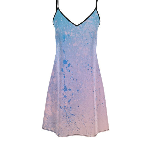 CWK Canvas Drip Slip Dress - Pastel
