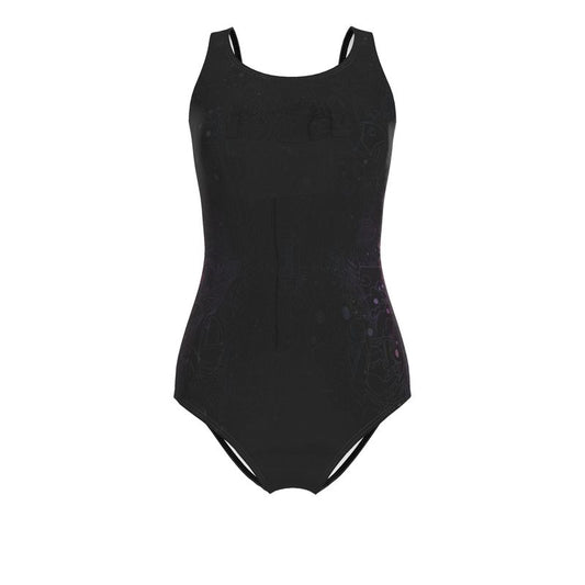 The Scene AOP One Piece Swimsuit - Nebulae Red