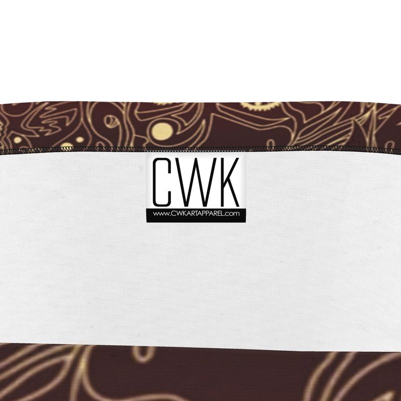 The Scene AOP Strapless Swimsuit - Fire Sky