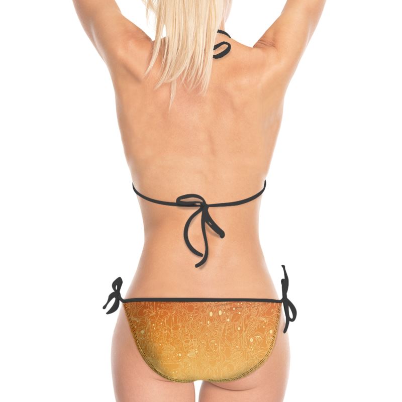 The Scene AOP Bikini -Fire Sky