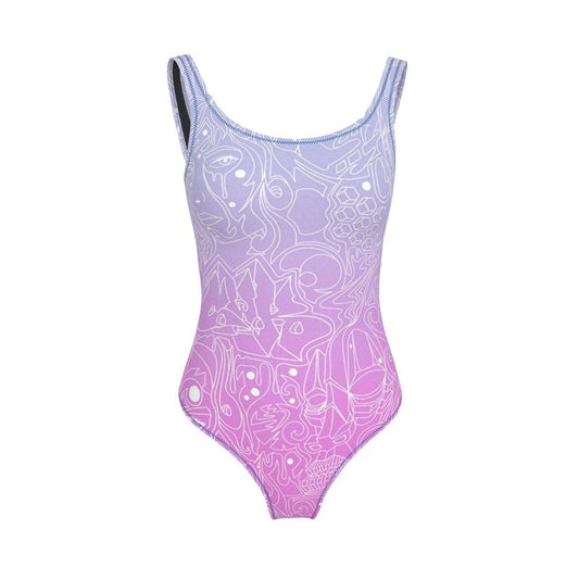 The Scene AOP One Piece Swimsuit -  Cotton Candy