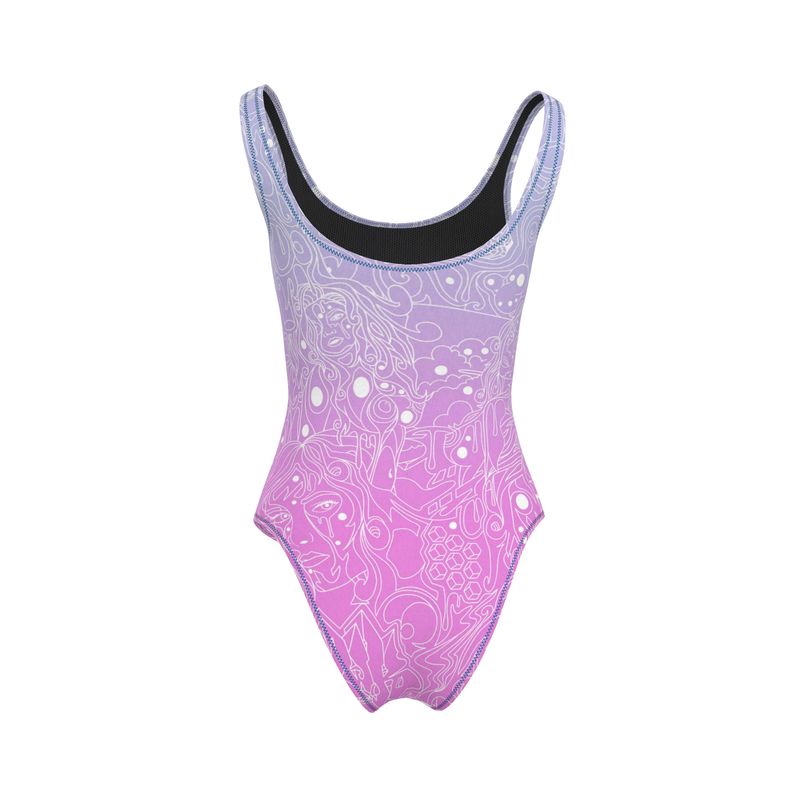 The Scene AOP One Piece Swimsuit -  Cotton Candy