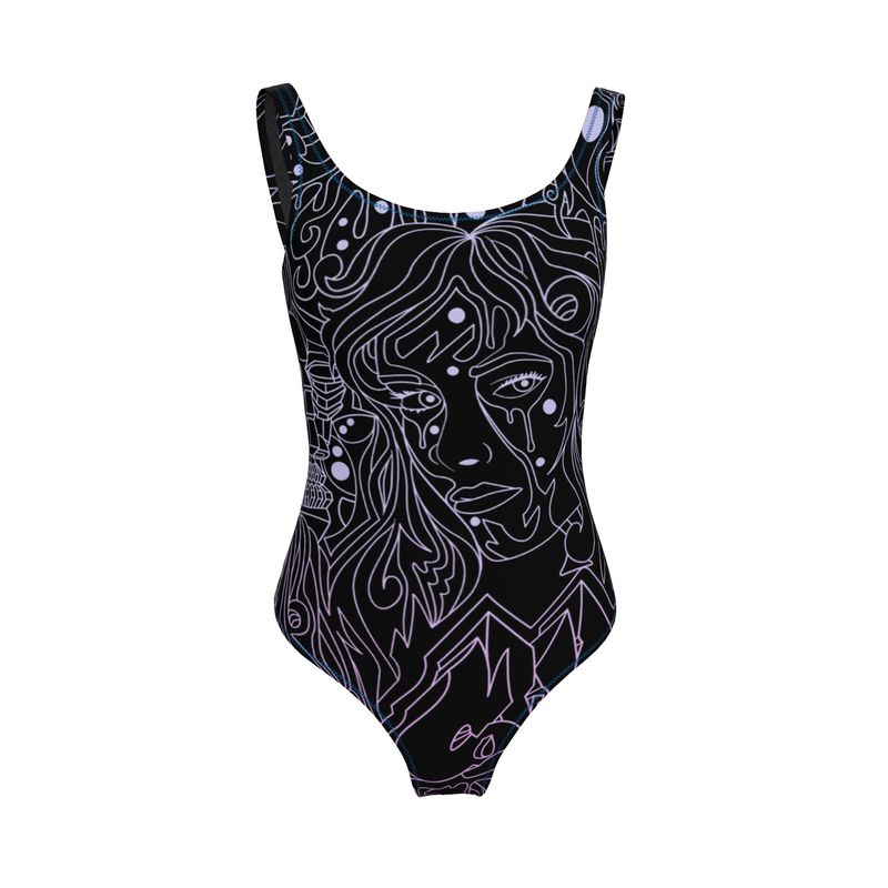 The Scene AOP One Piece Swimsuit -  Dark Candy