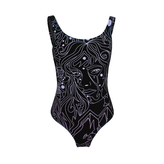 The Scene AOP One Piece Swimsuit -  Dark Candy