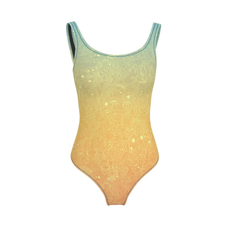 The Scene AOP One Piece Swimsuit -  Candy Sky
