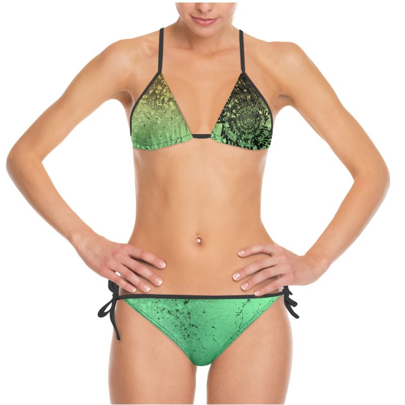 CWK Canvas Drip AOP Bikini - Acid