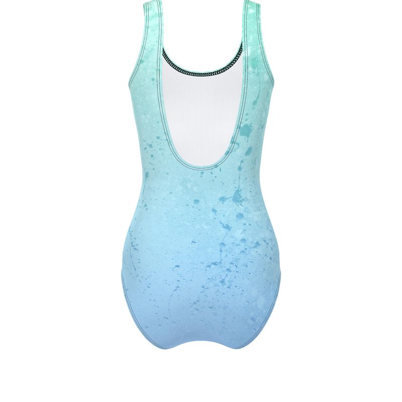 CWK Canvas Drip AOP One Piece Swimsuit - Water