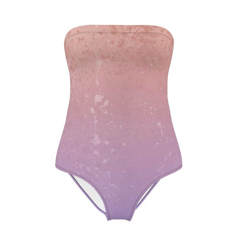 Canvas Drip | Strapless Swimsuit | Lavender