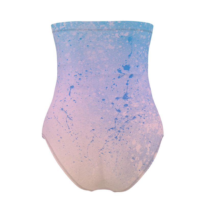 Canvas Drip | Strapless Swimsuit | Pastel