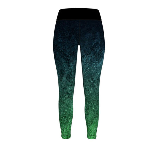 Animal Kingdom | AOP Sport Leggings | Canvas Green