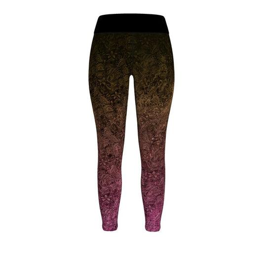 Animal Kingdom | AOP Sport Leggings | Canvas Red