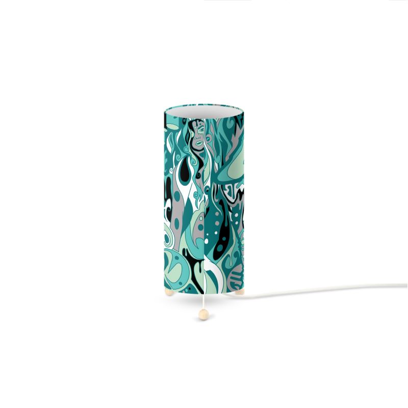 The Scene AOP | Short Standing Lamp | Seafoam