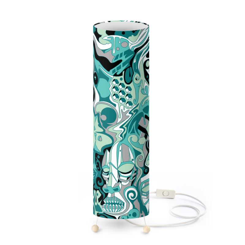 The Scene AOP | Tall Standing Lamp | Seafoam