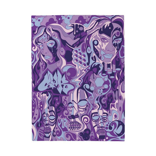 The Scene AOP | Double Sided Blanket | Lavender
