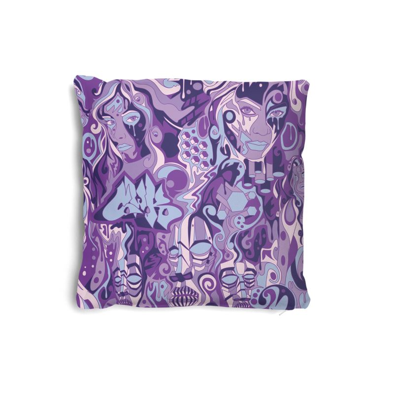 The Scene AOP | Throw Pillow | Lavender