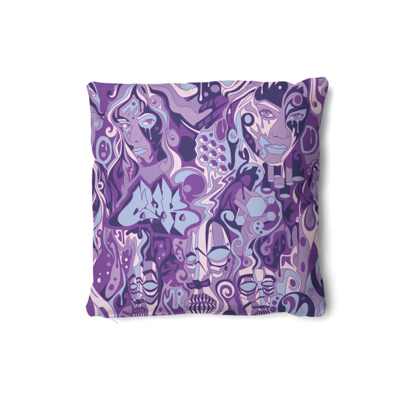 The Scene AOP | Throw Pillow | Lavender