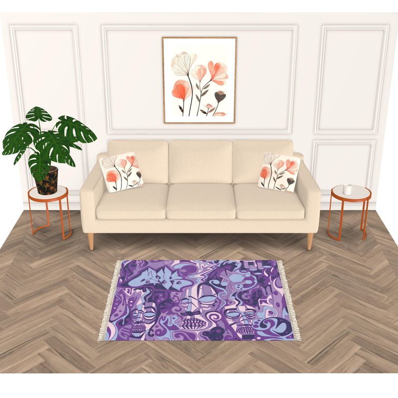 The Scene AOP | Area Rug | Lavender