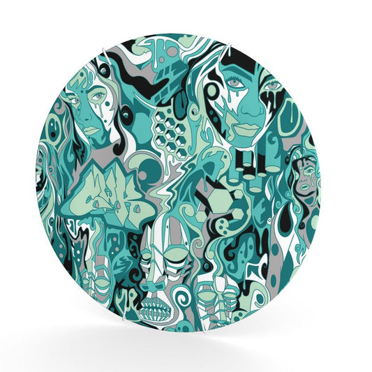 The Scene AOP | Decorative Plate | Seafoam