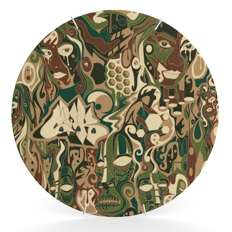 The Scene AOP | Decorative Plate | Camo