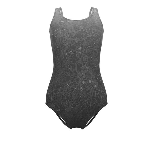 The Scene  | One Piece Swimsuit | Silver Patina