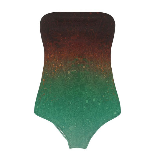 The Scene  | Strapless Swimsuit | Copper Patina