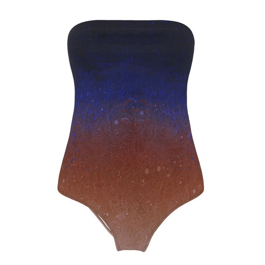 The Scene | Strapless Swimsuit | Acid Sky