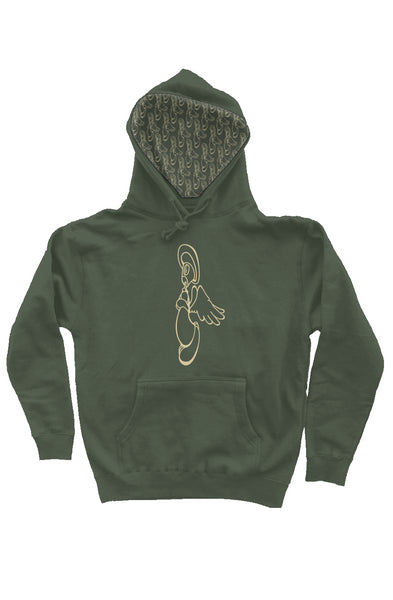 Angel Can Army - Embroidered independent pullover hoody