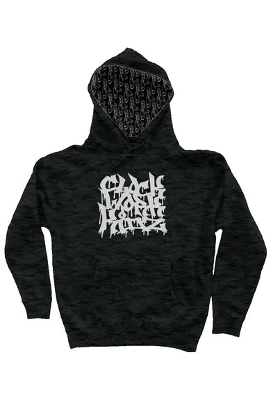 Graffiti Embroidered - Black Camo Independent Heavyweight Hoodie
