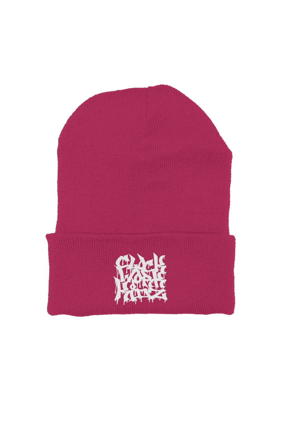 CWK Block Tag - Magenta Beanie