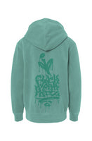 Aarow Face - Mint Youth Pigment-Dyed Hoodie