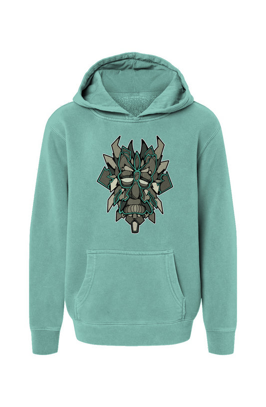 Aarow Face - Mint Youth Pigment-Dyed Hoodie