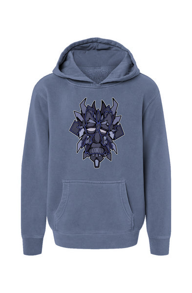 Aarow Face - Slate Youth Pigment-Dyed Hoodie