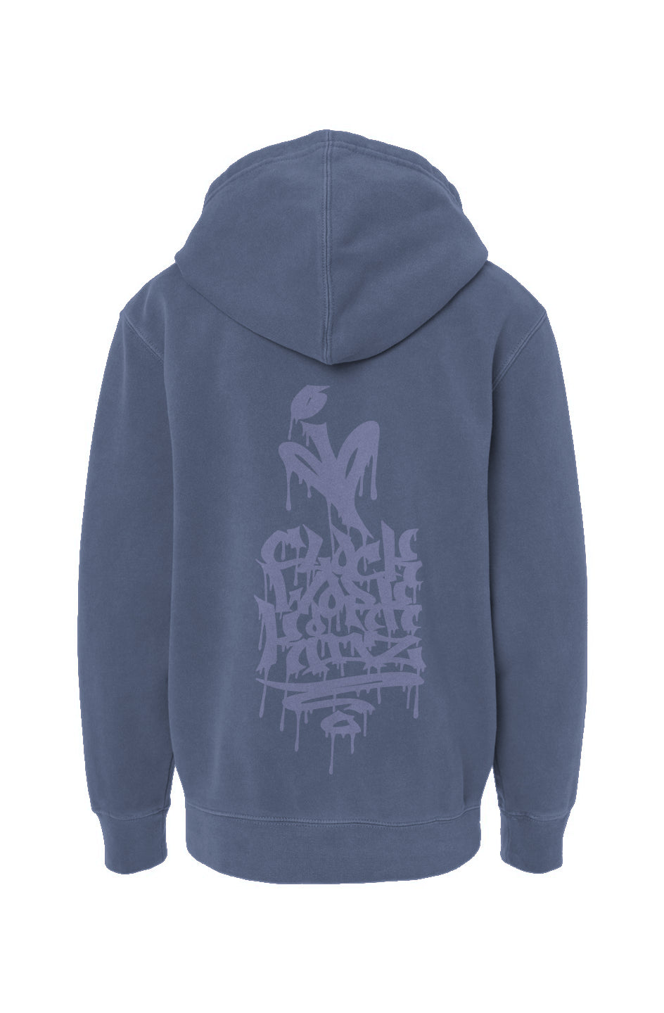 Aarow Face - Slate Youth Pigment-Dyed Hoodie