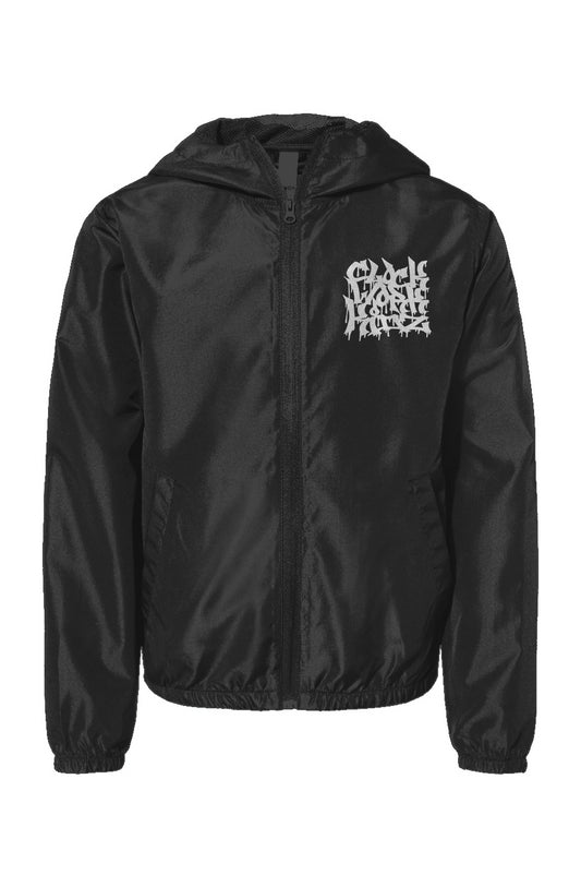 CWK Block Logo - Youth Lightweight Windbreaker Full-Zip Jacket