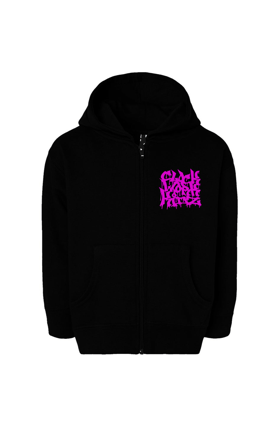 CWK Graff Canvas V2 - Black Toddler Full-Zip Fleece Hoodie