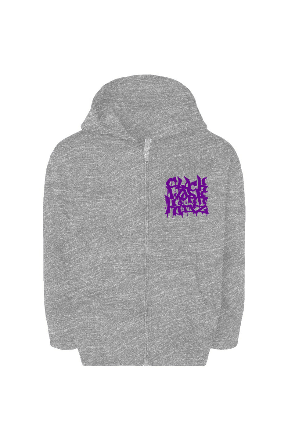 CWK Graff Canvas V2 - Heather Gray Toddler Full-Zip Fleece Hoodie