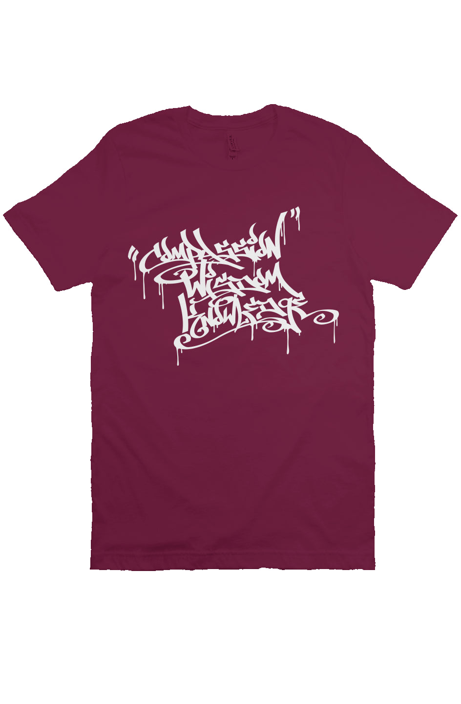 HandStyle T-Shirt | Compassion - Maroon