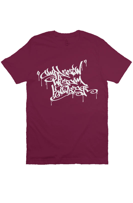 HandStyle T-Shirt | Compassion - Maroon