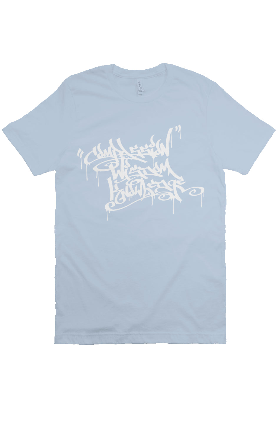 HandStyle T-Shirt | Compassion - Light Blue